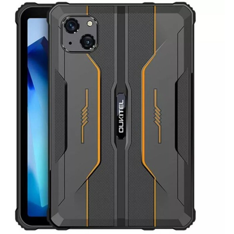 Oukitel - Oukitel RT3, Procesor Octa-Core MT6762, Ecran IPS 8" FHD+, 16MP, 4GB RAM, 64GB Flash, 16MP, Bluetooth, IP68, 4G, Dual SIM, Android, Negru-Portocaliu