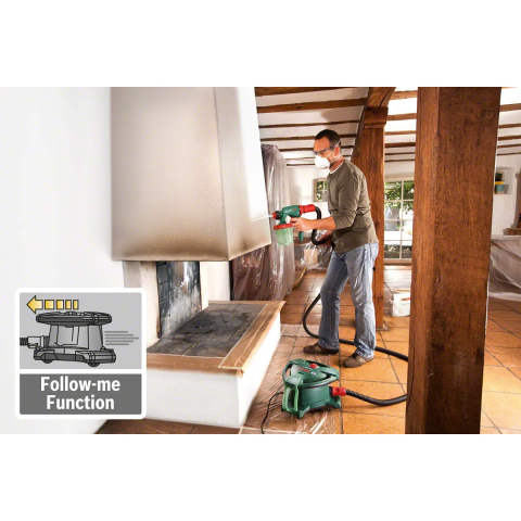 Pistol de vopsit Bosch PFS 5000 E, 1200 W, 1000 ml capacitate rezervor, 500 ml/min capacitate pompare, 4 m lungime furtun, accesorii incluse [2]
