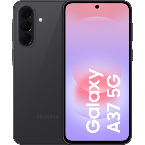Samsung - SAMSUNG Galaxy A37 5G, 128GB, 6GB RAM, Dual SIM, Awesome Chacoal