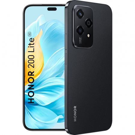 Telefon HONOR 200 Lite 5G, 256GB, 8GB RAM, Dual SIM, Midnight Black [0]