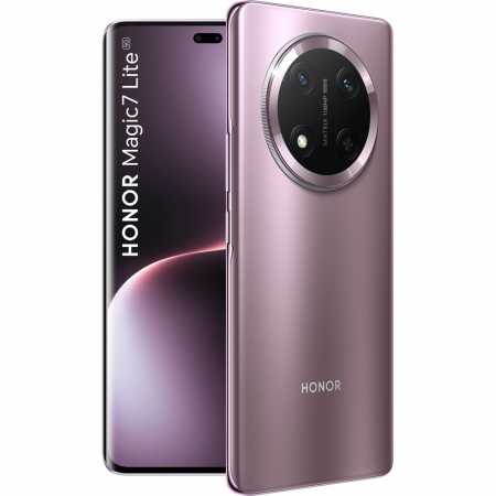 Telefoane - Telefon HONOR Magic 7 Lite, 256GB, 8GB RAM, Dual SIM, Titanium Purple