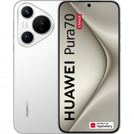Telefon HUAWEI Pura 70, 256GB, 12GB RAM, Dual SIM, White [0]