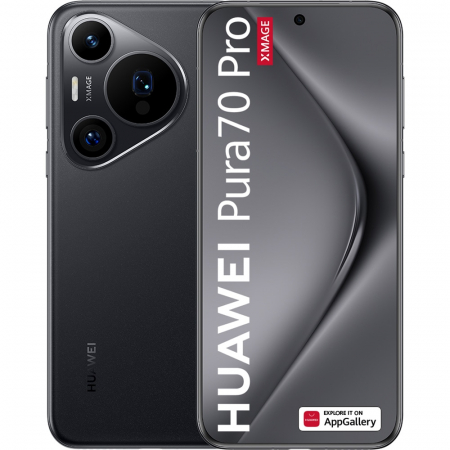 Telefon HUAWEI Pura 70 Pro, 512GB, 12GB RAM, Dual SIM, Black [0]