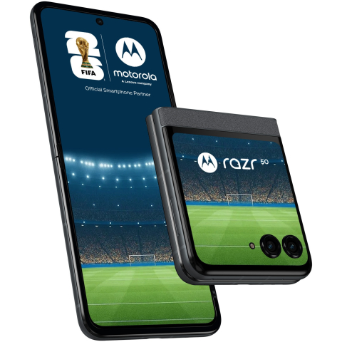 Motorola - Telefon mobil Motorola Razr 50, Dual SIM, 8GB RAM, 256GB, 5G, Koala Grey