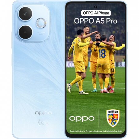 Telefon mobil OPPO A5 Pro, Dual SIM, 8GB RAM, 256GB, 4G, Feather Blue [0]