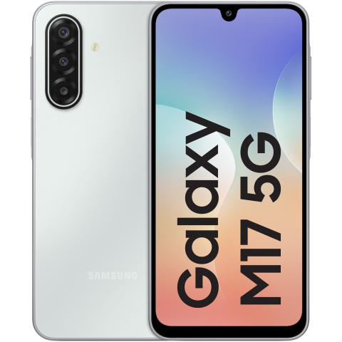 Telefon mobil Samsung Galaxy M17, 4GB RAM, 128GB, 5G, Moonlight Silver [0]