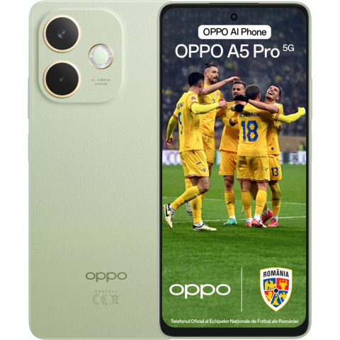 Telefon OPPO A5 Pro 5G, 256GB, 8GB RAM, Dual SIM, Olive Green [0]