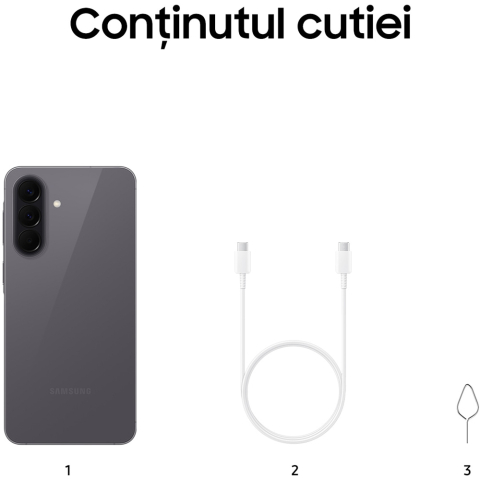 Telefon SAMSUNG Galaxy A57 5G, 128GB, 8GB RAM, Dual SIM, Awesome Gray [9]