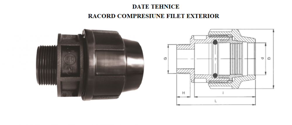 Racord compresiune filet exterior DN 90X2" [2]