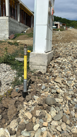 Capat de bransament gaz cu filet si fir trasor DN32 H1.5 [1]