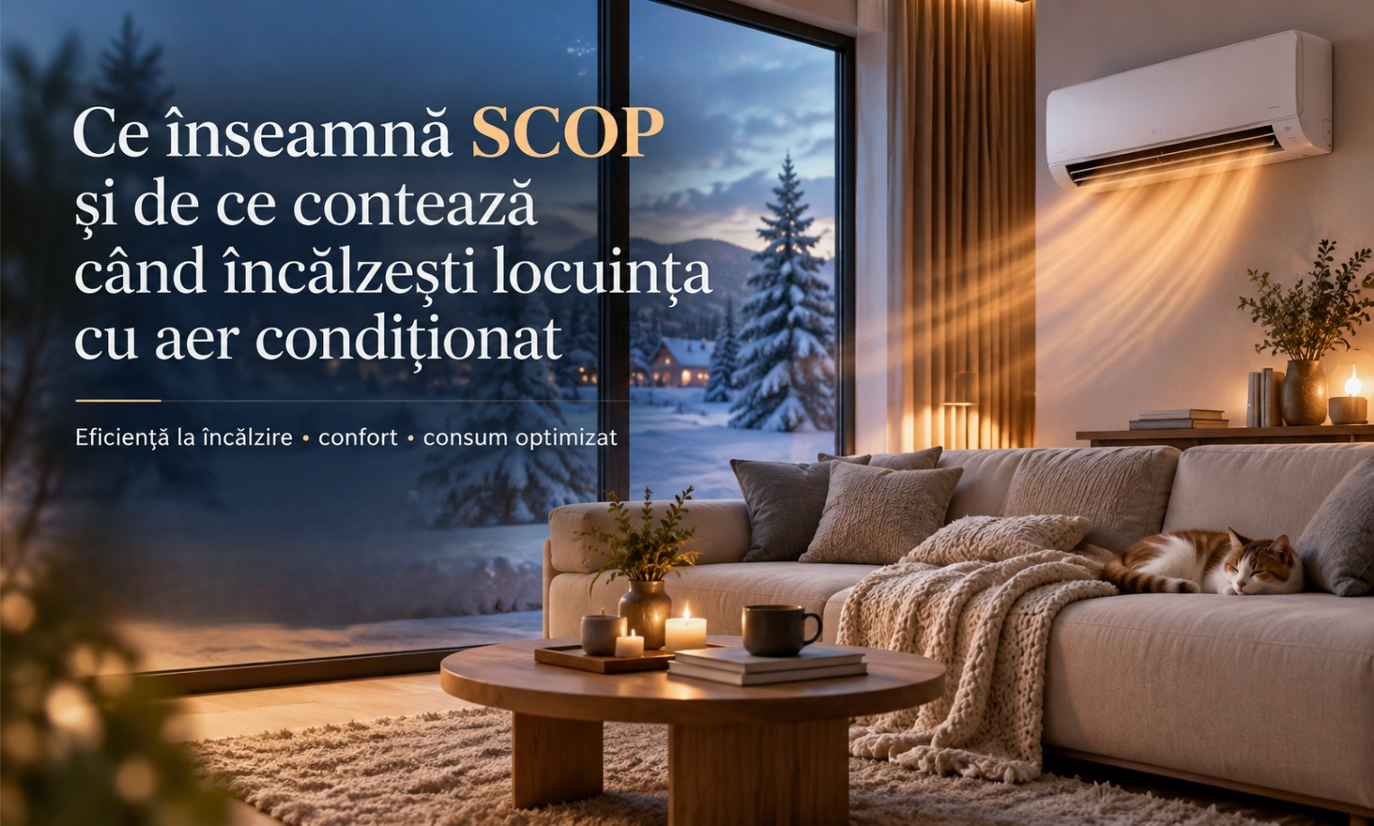 Ce înseamnă SCOP și de ce contează când încălzești locuința cu aer condiționat