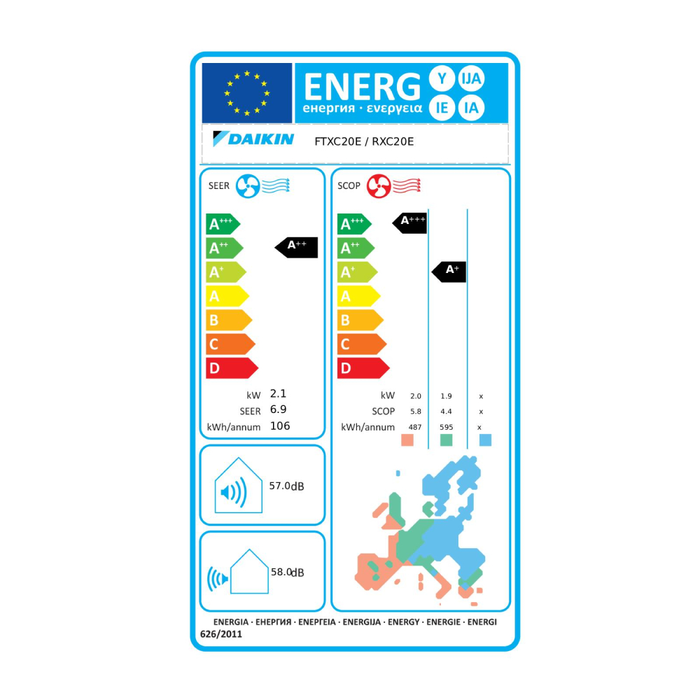 Daikin Sensira 7000 BTU Wi-Fi –  Sun Power Clima [7]