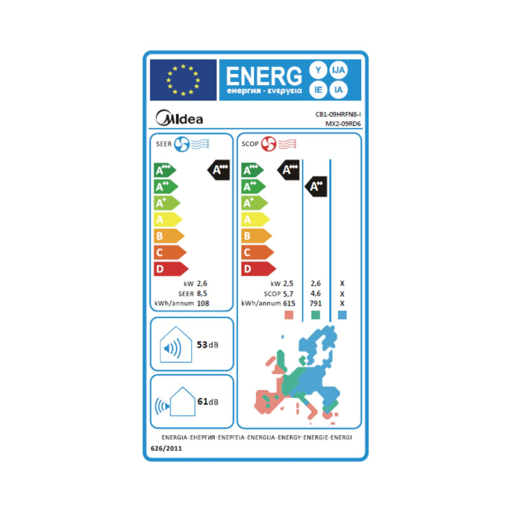 Aer condiționat Midea Breezeless E 9000 BTU Inverter | Sun Power Clima [5]