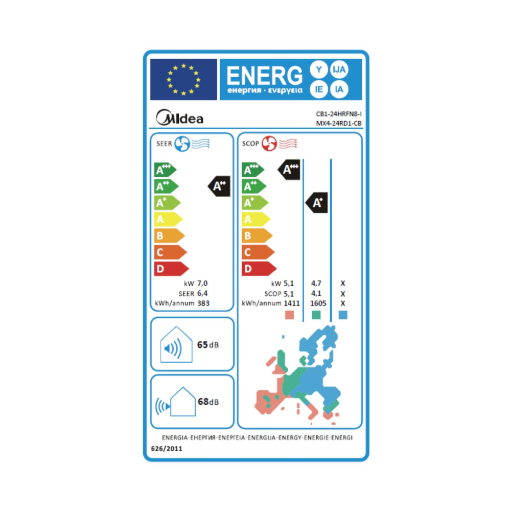 Aer condiționat Midea Breezeless E 24000 BTU Inverter | Sun Power Clima [5]