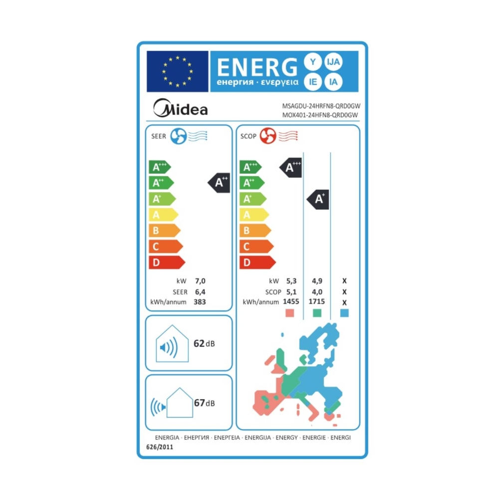 Aparat de aer conditionat Midea Xtreme Fresh 24000 BTU - Sun Power Clima [5]