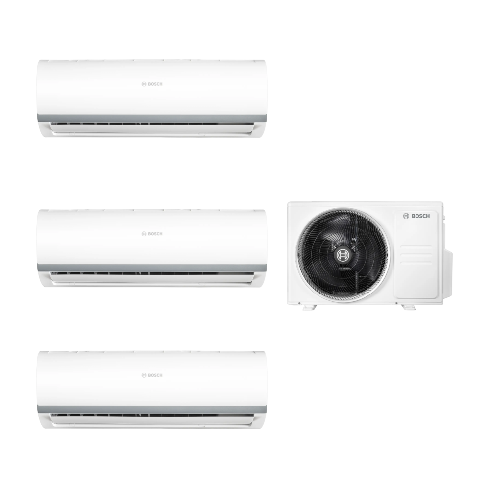 Aparat de aer conditionat multisplit Bosch cu doua unitati interne Climate 2000 9000 BTU si una de 12000 BTU - Sun Power Clima [1]