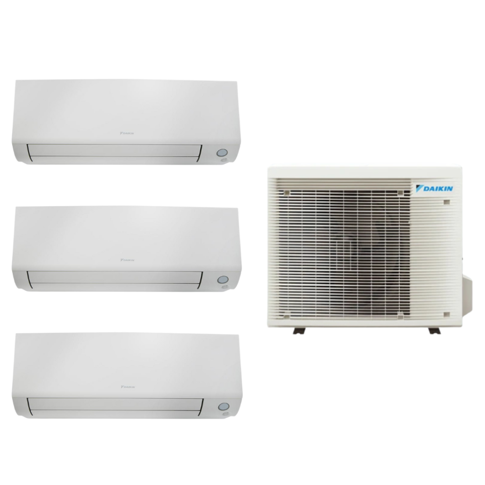 Aparat de aer conditionat multisplit Daikin Bluevolution cu doua unitati interne Perfera 7000 si una de 12000 BTU - Sun Power Clima [1]