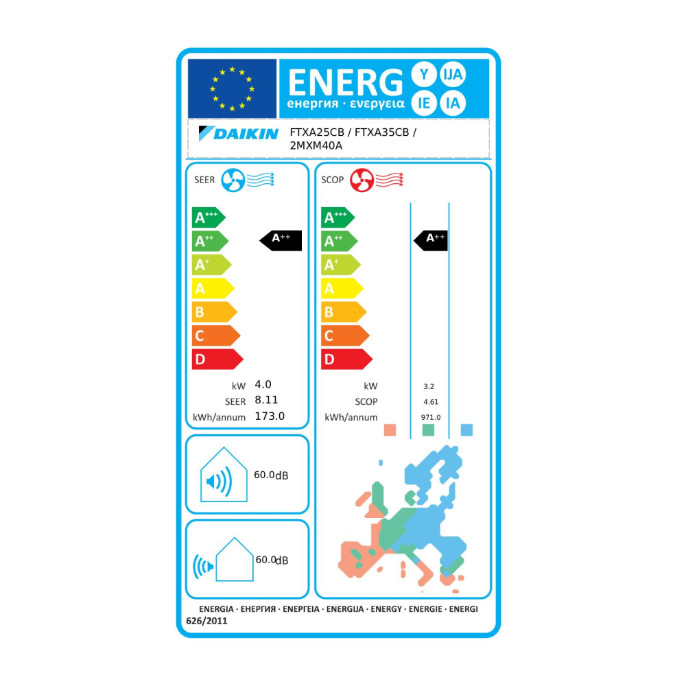 Aparat de aer conditionat multisplit Daikin Bluevolution cu doua unitati interne Stylish 9000 si 12000 BTU Black - Sun Power Clima [6]