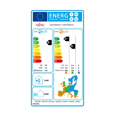 Aparat de aer conditionat FUJITSU ASEH09KNCA Eco, 9000 BTU - Sun Power Clima [4]