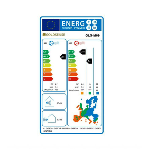 Aparat aer condiționat Goldsense M PRO 9000 BTU, Wi-Fi - Sun Power Clima [3]