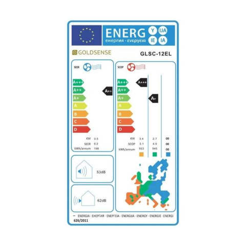 Aer condiționat Goldsense New Elite 12000 BTU - Sun Power Clima [3]