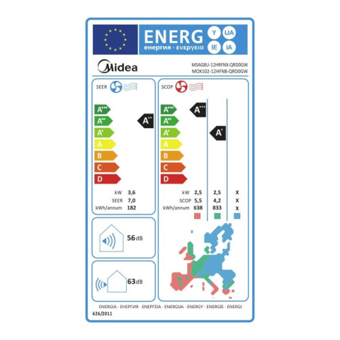 Aparat de aer conditionat Midea Xtreme Fresh 12000 BTU - Sun Power Clima [4]