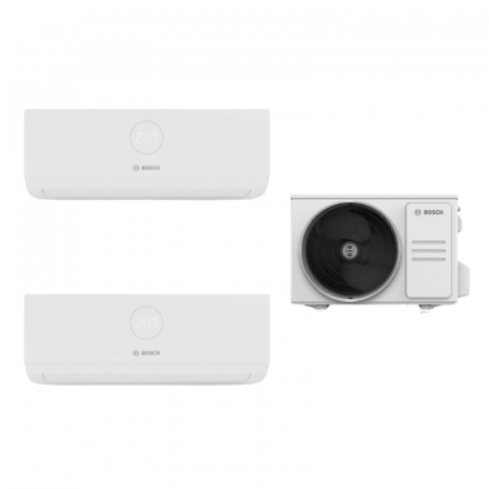Aer conditionat multi-split - Aparat de aer conditionat multisplit Bosch cu doua unitati interne Climate 3000i 12000 BTU - Sun Power Clima