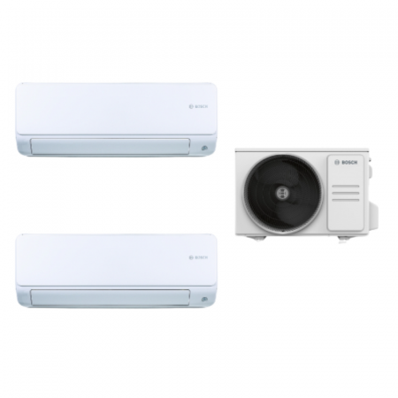 Aer conditionat multi-split - Aparat de aer conditionat multisplit Bosch cu doua unitati interne Climate 6000i 9000 BTU si 12000 BTU - Sun Power Clima