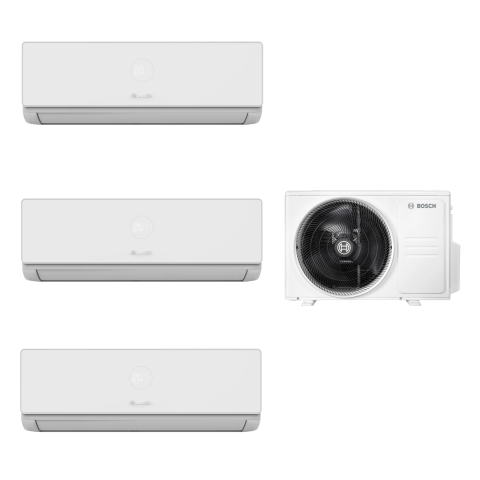 Aer conditionat multi-split - Aparat de aer conditionat multisplit Bosch cu trei unitati interne Climate 4000i 12000 BTU - Sun Power Clima