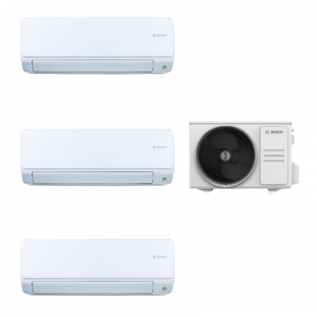Aer conditionat multi-split - Aparat de aer conditionat multisplit Bosch cu trei unitati interne Climate 6000i 9000 BTU - Sun Power Clima