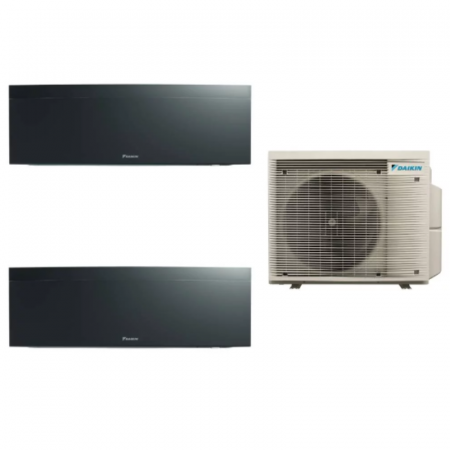 Aer conditionat multi-split - Aparat de aer conditionat multisplit Daikin Bluevolution cu doua unitati interne Emura 7000 si 9000 BTU Black - Sun Power Clima