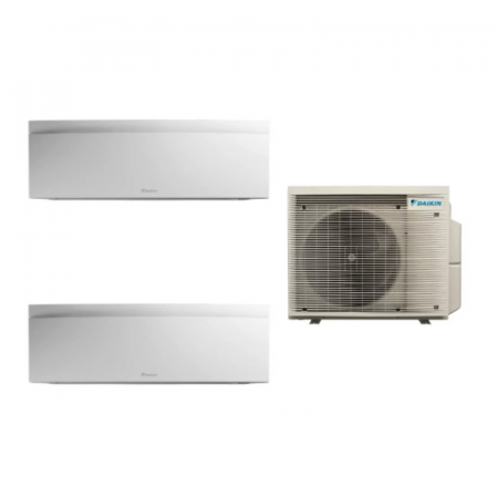Aer conditionat multi-split - Aparat de aer conditionat multisplit Daikin Bluevolution cu doua unitati interne Emura White 7000 si 12000 BTU - Sun Power Clima