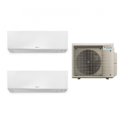 Aer conditionat multi-split - Aparat de aer conditionat multisplit Daikin Bluevolution cu doua unitati interne Perfera 7000 si 12000 BTU - Sun Power Clima