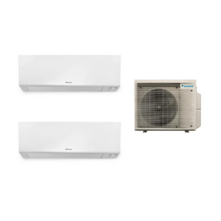 Aer conditionat multi-split - Aparat de aer conditionat multisplit Daikin Bluevolution cu doua unitati interne Perfera 7000 si 9000 BTU - Sun Power Clima
