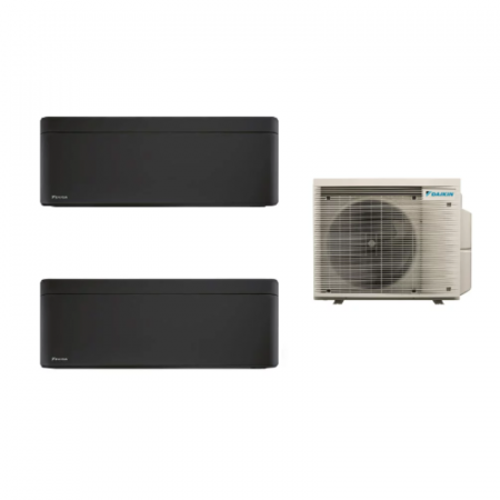 Aer conditionat multi-split - Aparat de aer conditionat multisplit Daikin Bluevolution cu doua unitati interne Stylish 7000 BTU Black - Sun Power Clima