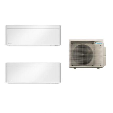 Aer conditionat multi-split - Aparat de aer conditionat multisplit Daikin Bluevolution cu doua unitati interne Stylish 7000 si 9000 BTU White - Sun Power Clima