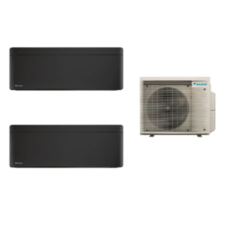 Aer conditionat multi-split - Aparat de aer conditionat multisplit Daikin Bluevolution cu doua unitati interne Stylish 9000 BTU Black - Sun Power Clima