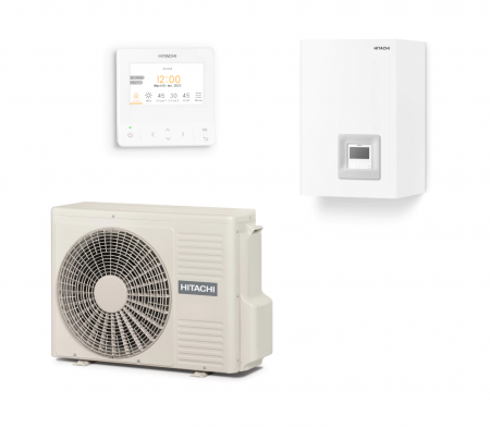 Splitate cu boiler - Pompa de caldura aer‑apa Hitachi Yutaki S Combi, 11.0 kW, tip split