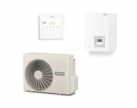 Yutaki-S - Pompa de caldura aer-apa, Hitachi, model Yutaki S, Putere utila maxima incalzire 20 kW, tip split , alimentare trifazata - Sun Power Clima