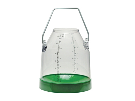 Inox, fără capac - Bidon transparent, gradat 30L