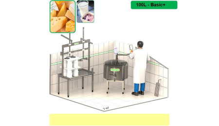 Linii productie branzeturi - Linie productie branzeturi 100L Basic+