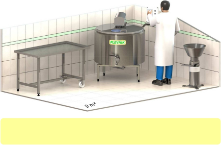 Linii productie branzeturi - Linie productie branzeturi 200L Advanced