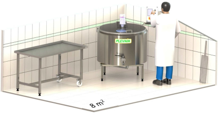 Linii productie branzeturi - Linie productie branzeturi 200L Basic