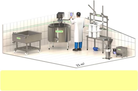 Linii productie branzeturi - Linie productie branzeturi 200L Premium