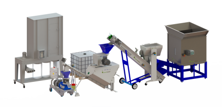LINII PRODUCTIE PELETI - Linie producție peleti - granule PLT-400 COMPACT LINE