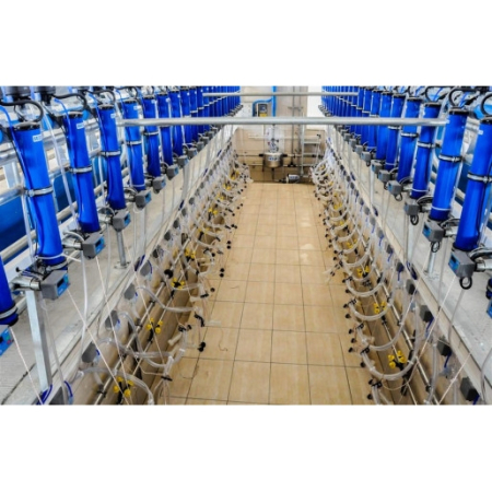 Instalatii de muls oi/capre - Sala de muls oi-capre, cu Ieșire Rapidă, cu Retragere Automată
