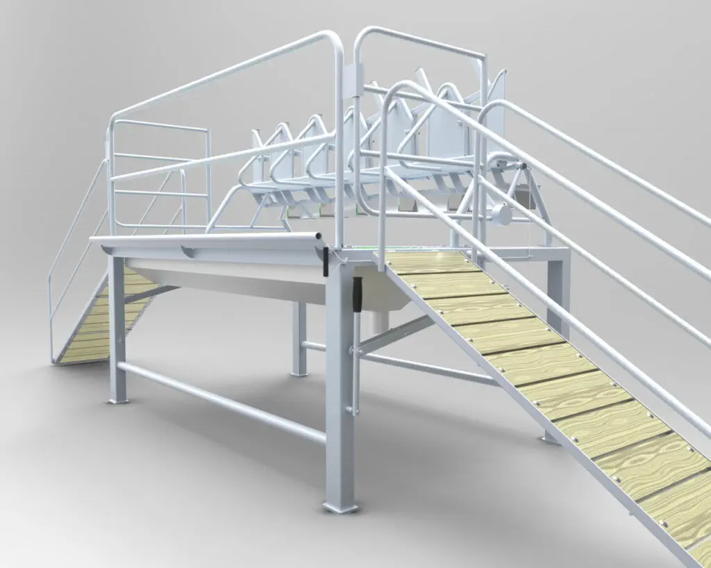 Stand blocare și hrănire oi/capre 1x6 [1]