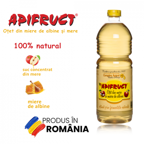 Produse apicole - Apifruct oteț din mere și miere - 950ml