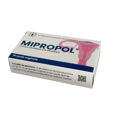 Apiterapeutice - Mipropol - ovule vaginale cu propolis - 10 buc