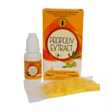 Produse apicole - Propoliv extract capsule - 20g